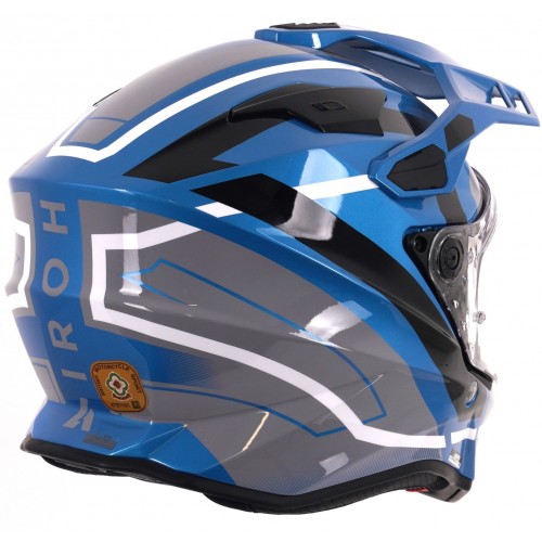Airoh Commander 2 Helmet - Mavick Cerulean Blue - Airoh Commander 2 Helmet - Mavick Cerulean Blue -