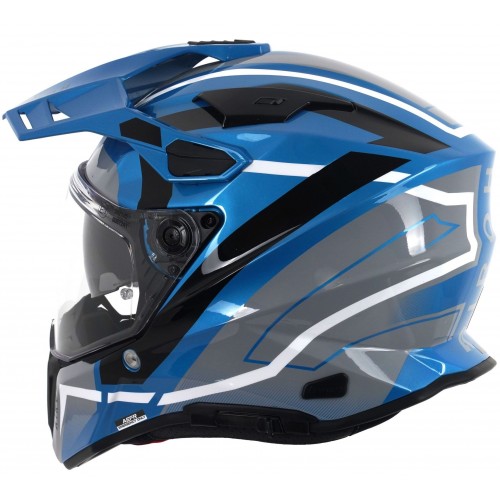 Airoh Commander 2 Helmet - Mavick Cerulean Blue - Airoh Commander 2 Helmet - Mavick Cerulean Blue -