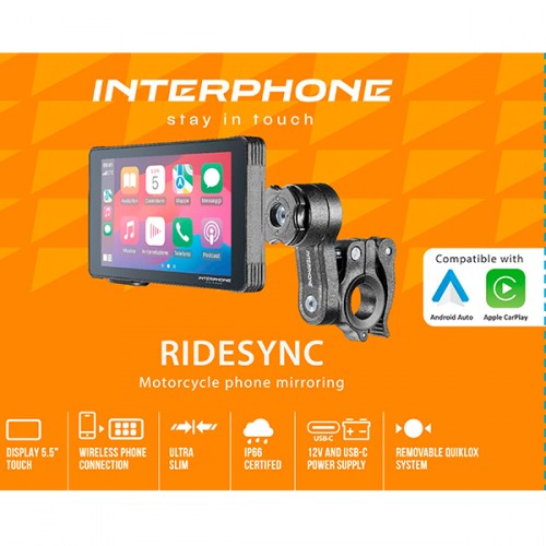INTERPHONE RIDESYNC CARPLAY INTERPHONE RIDESYNC CARPLAY