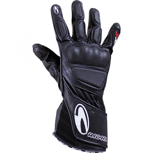 RICHA WSS LEATHER GLOVE BLACK - 