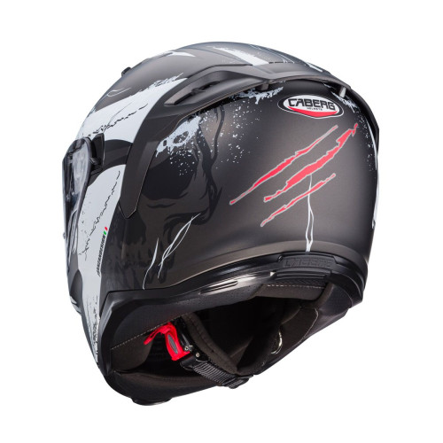 Caberg Avalon X Punk Matt Grey/Black/Red Full Face Helmet - Caberg Avalon X Punk Matt Grey/Black/Red Full Face Helmet -
