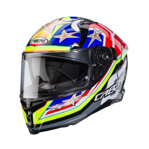 Caberg Avalon X Track Black/Yellow/Red/Blue Helmet - 