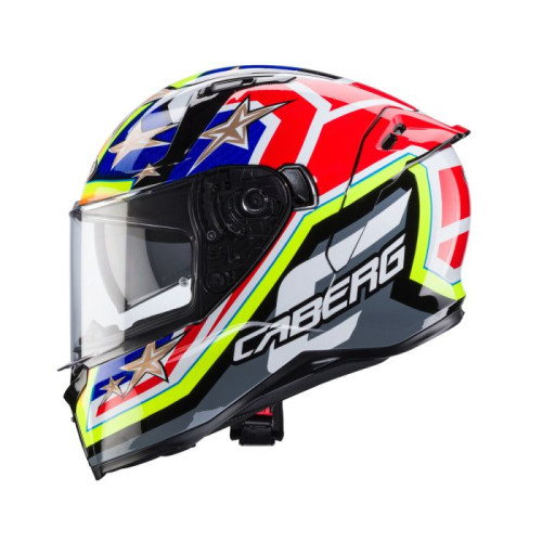 Caberg Avalon X Track Black/Yellow/Red/Blue Helmet - 