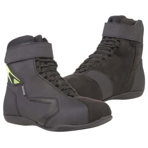 BIKE IT 'BANDIDO' LOW PROFILE WATERPROOF BLACK STREET MOTORCYCLE BOOT__