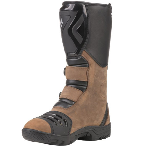 Bike It 'Triple-Black' Motorcycle Adventure Boots (Brown)__ Bike It 'Triple-Black' Motorcycle Adventure Boots (Brown)__