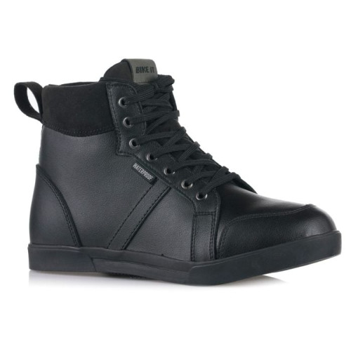 Bike It 'Sneeka' Low-Cut Waterproof Leather Motorcycle Boots__