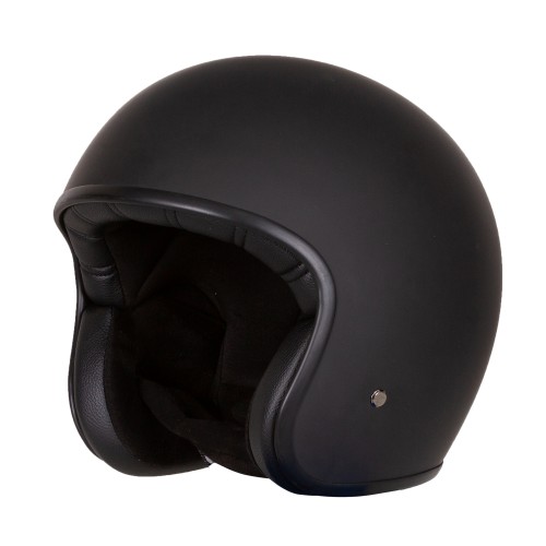Merlin Blackbird Jet Helmet – Naked Matt Black