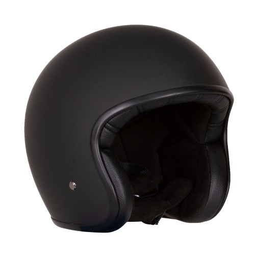 Merlin Blackbird Jet Helmet – Naked Matt Black