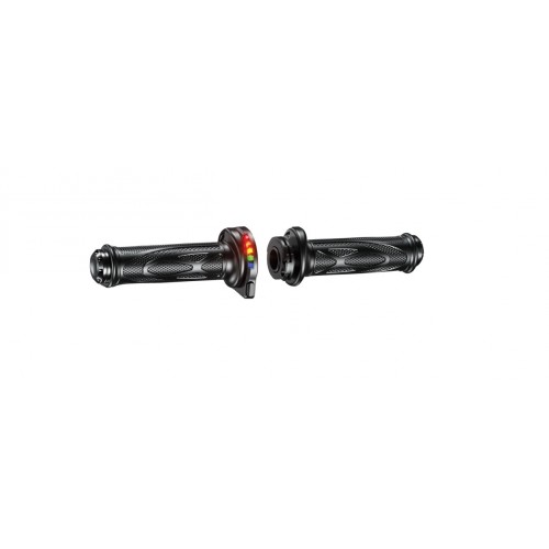 Bike It Commander Heated Grips With Integral Throttle Sleeve 22.2mm - 