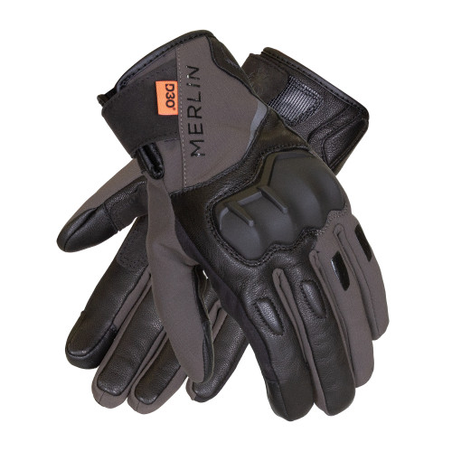 MERLIN Denali D3O Adventure Glove, waterproof glove grey -