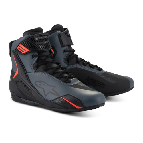 Alpinestars Faster-4 Men’s Shoes, Black / Grey / Red Fluo__