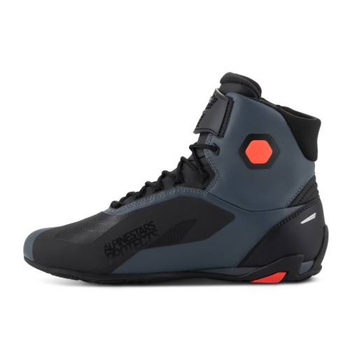 Alpinestars Faster-4 Men’s Shoes, Black / Grey / Red Fluo__