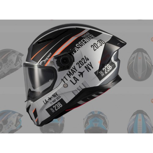 Axxis PANTHER SV PASSENGER A1 Matte White/Grey