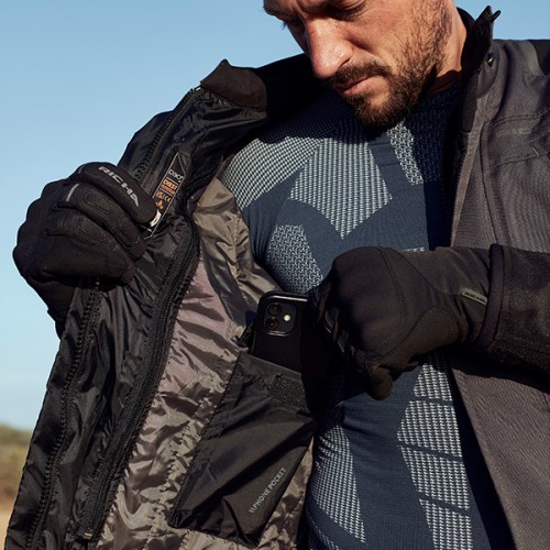 RICHA PHANTOM 3 JACKET BLACK/DARK GREY * WITH FREE CHEST PROTECTION * RICHA PHANTOM 3 JACKET BLACK/DARK GREY * WITH FREE CHEST PROTECTION *