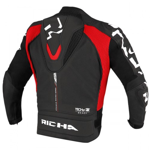 RICHA STRADALE JACKET BLACK/RED