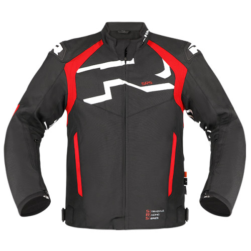 RICHA STRADALE TEX WP JACKET BLK/WH/RD - 