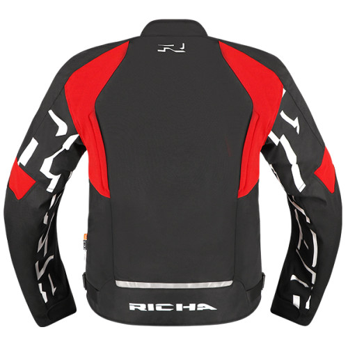 RICHA STRADALE TEX WP JACKET BLK/WH/RD - RICHA STRADALE TEX WP JACKET BLK/WH/RD -