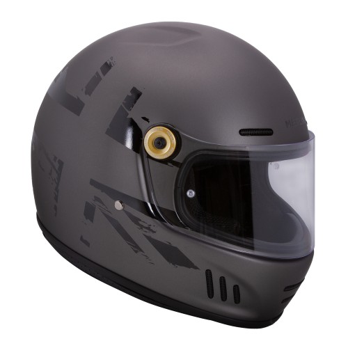 Merlin Revival Vintage Full Face Helmet – Union Grey