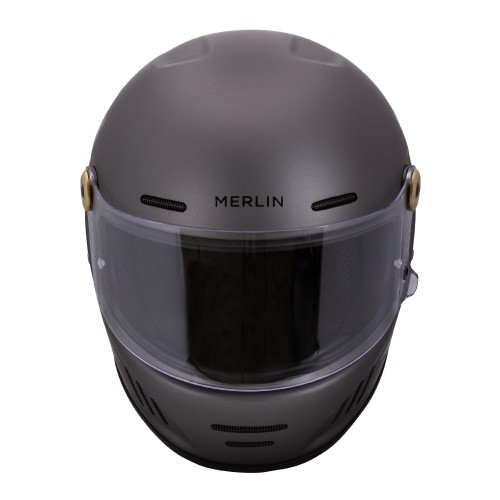 Merlin Revival Vintage Full Face Helmet – Union Grey